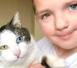 男の子と猫